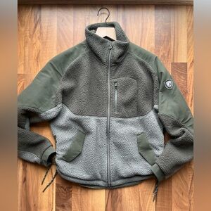 Kuhl Olive Green Sherpa Fleece Jacket